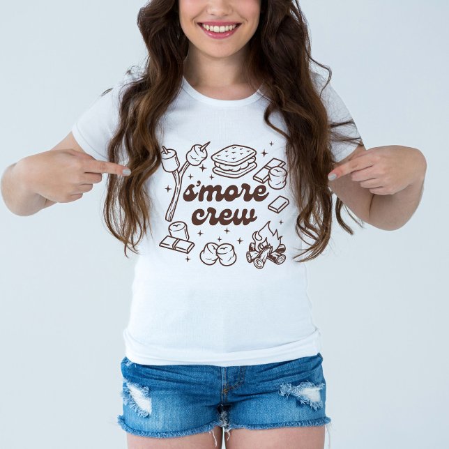 S'more Crew Camping Lover Youth Tshirt (Créateur téléchargé)