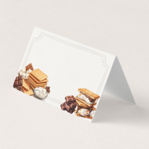 Smores Automne Feu d'honneur extérieur Carte de li