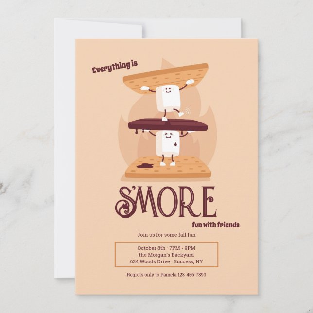 Smores Invitation (Devant)