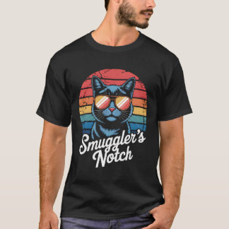 Smugglers’ Notch Retro Ski Resort Cat T-Shirt