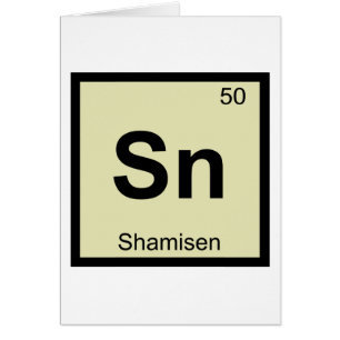 Sn - Musique de shamisen Chimie Tableau périodique