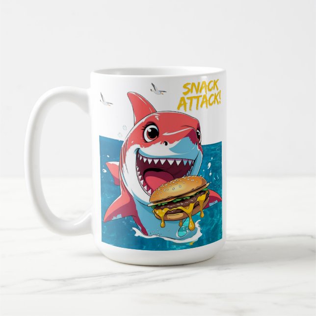 Snack Attack Shark Mug (Gauche)