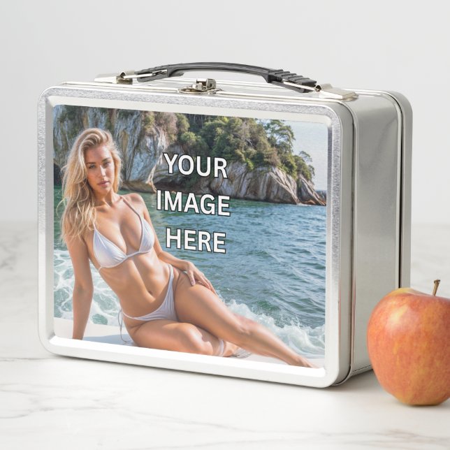 SNACK TIME! 🍱 Add Text or Image Metal Lunchbox (En situation)