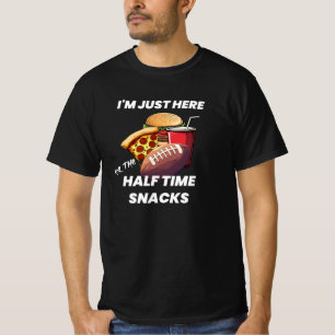 Snacks à mi-temps Football Fan T-Shirt Design