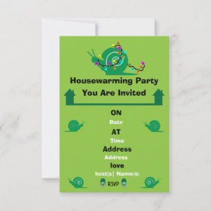 Snail House Party Nouveau Invitation à domicile