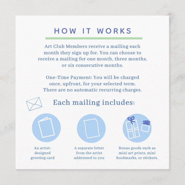 snail mail art club invitation (Devant)