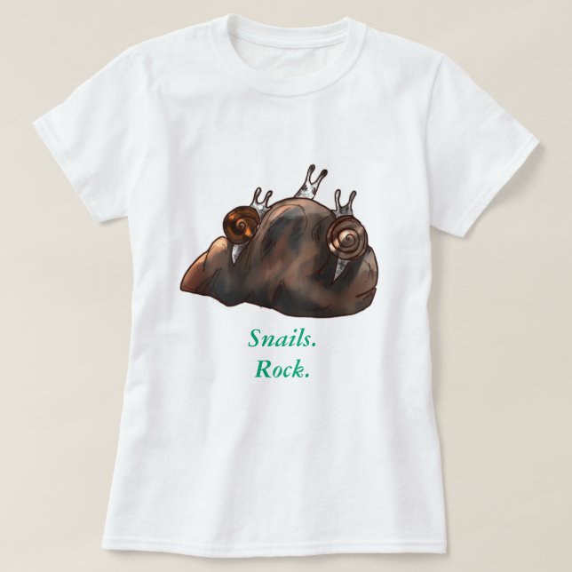 Snails Rock T-Shirt (Design devant)