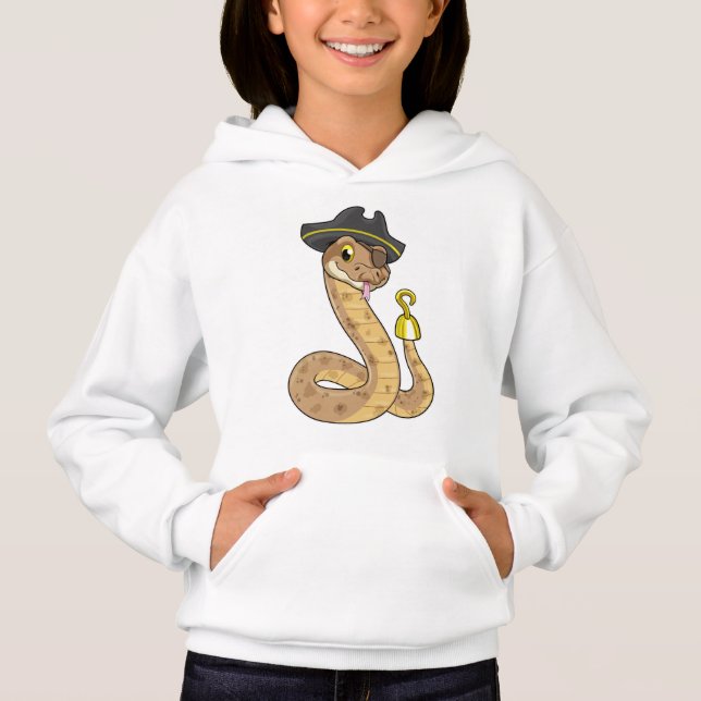 Snake as Pirate with Hook Hand & Eye patch (Devant)