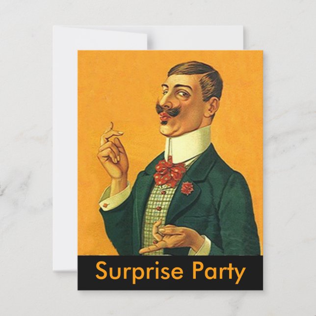 Snapper Dapper Sharp ~ Invitation Surprise Party (Devant)
