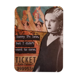 Snarky Magnet Désolé Je suis en retard Je ne voula