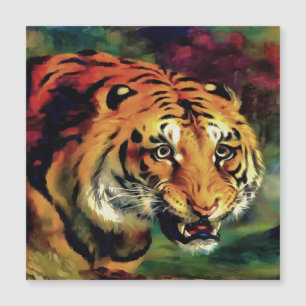 Snarling Tiger Portrait Artistique