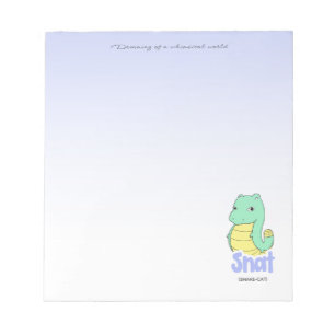 Snat (Serpent + Chat) Bloc-Notes Violet