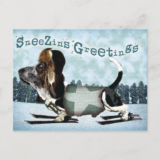 Sneezins Salutations - Carte postale de Noël (Devant)