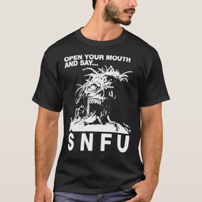 SNFU Ouvrez Votre T-Shirt Essentiel À La Bouche T (Devant)