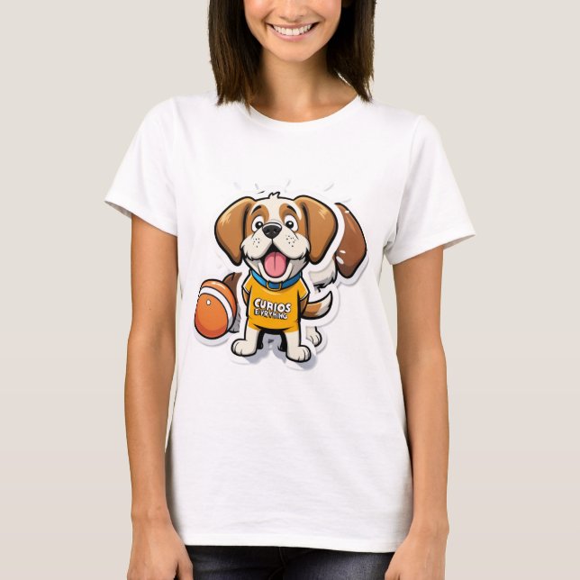 Sniff arrive - Drôle Dog Cartoon T-Shirt (Devant)