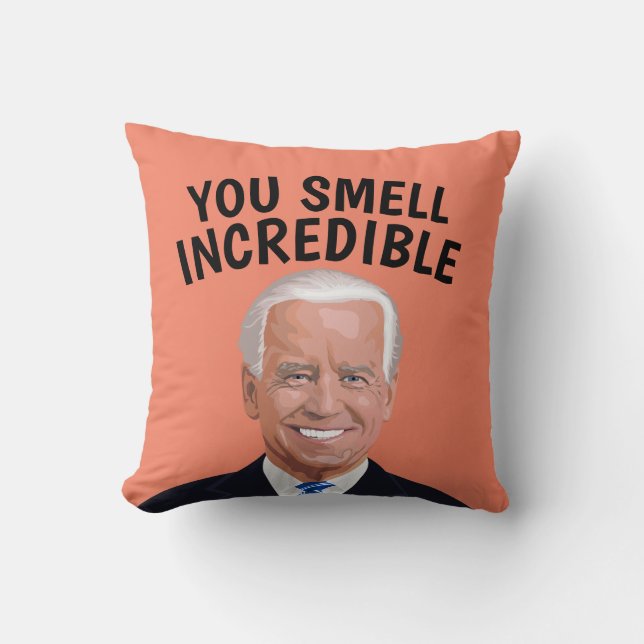 SNIFFY JOE BIDEN FUNNY COUSSINS CE NOËL (Recto)
