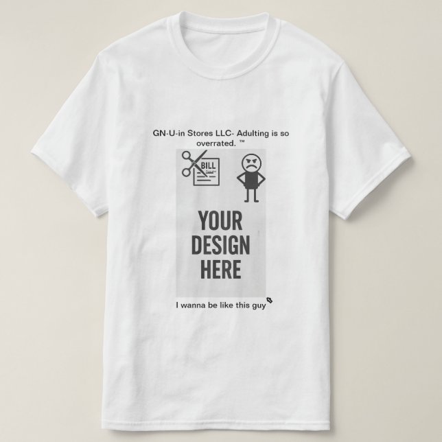 "Snip the Stress" X Bills T-shirt personnalisable (Design devant)