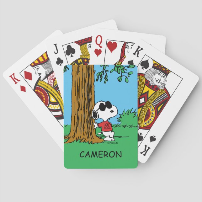 Snoopy "Joe Cool" Debout Cartes de jeu (dos)