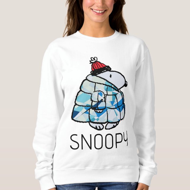 Snoopy Winter Gem Puffer Jacket Sweatshirt (Devant)