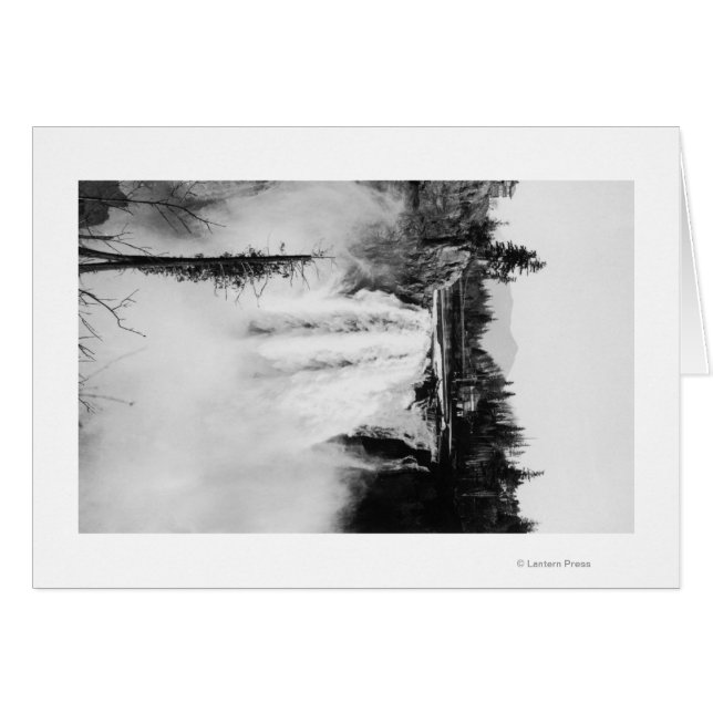 Snoqualmie Falls and Lodge, Washington Photographi (Devant horizontal)