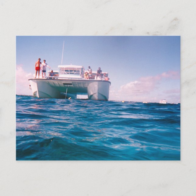 Snorkeling dans la carte postale Bahamas (Devant)