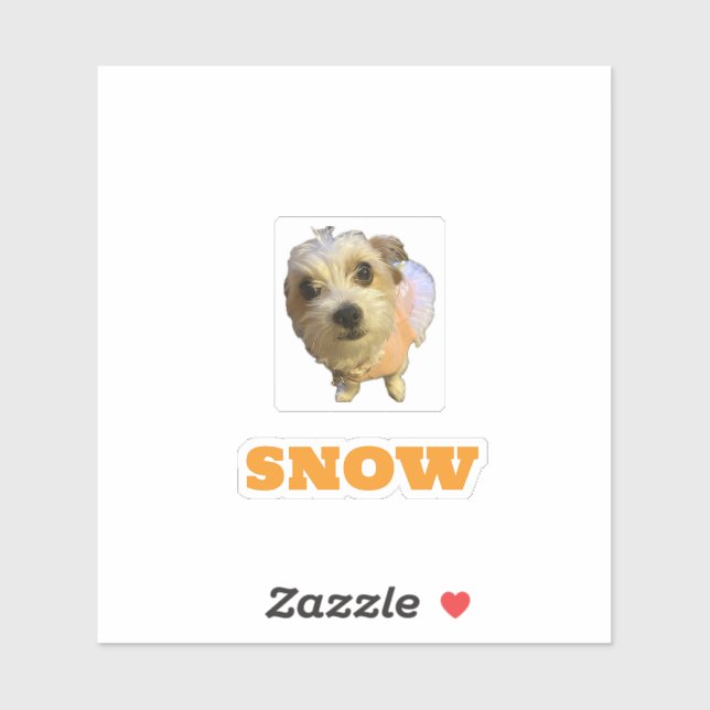 SNOW-4x4 custom cut vinyl sticker (Feuille)