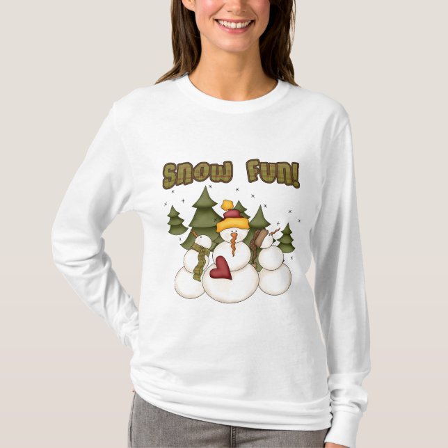 Snow Fun Deux T-shirts et cadeaux (Devant)