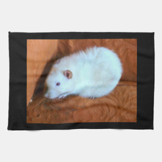 Snowball Rat Blanc serviette de cuisine