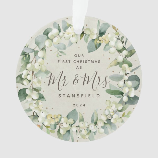 Snowberries - Notre premier Noël Mr & Mrs Photo (devant)