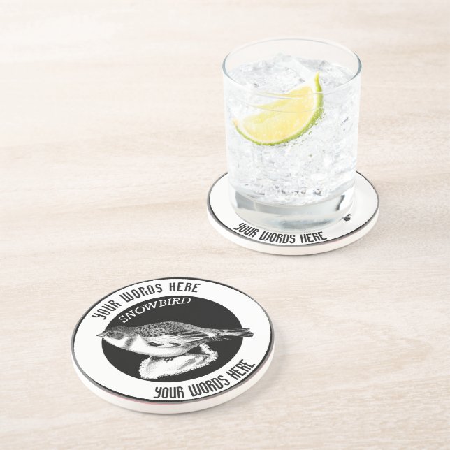 Snowbird Custom Sandstone Dragon Dessous de verre (Côté)