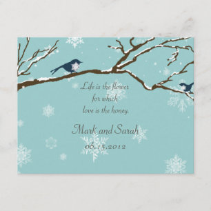 Snowbirds et Snowflakes Robin Blue RSVP