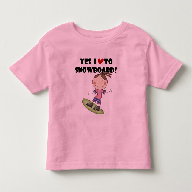 Snowboard Girl Tshirts et cadeaux (Devant)