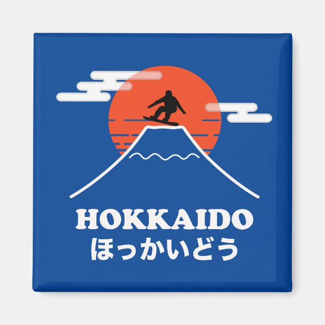 Snowboard, Japon Magnet Hokkaido (Devant)