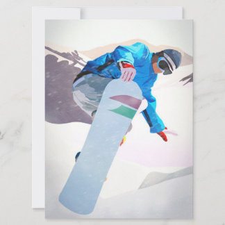 Snowboard Winter Sport_ Carte Plat
