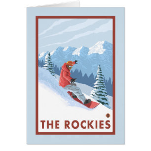 Snowboarder - Les Rocheuses