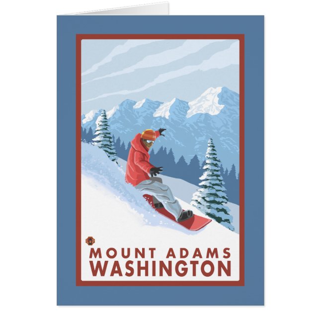Snowboarder Scene - Mount Adams, Washington (Devant)