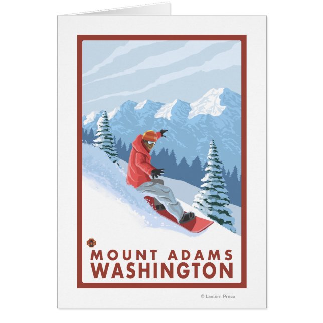 Snowboarder Scene - Mount Adams, Washington (Devant)
