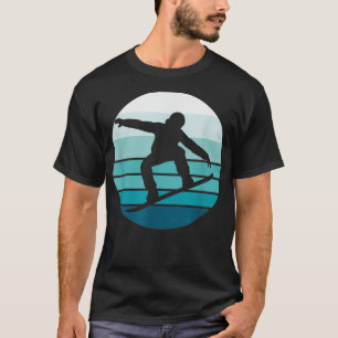 Snowboarding T-shirt Retro Vintage Cool Snowboard