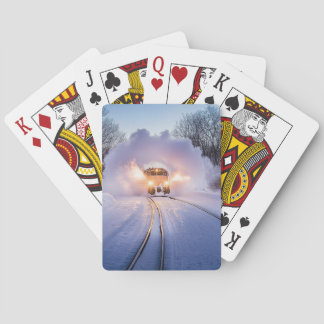 Snowburst Express : Cartes à jouer Train d'hiver