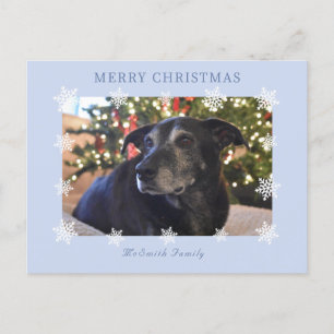 Snowflake Modern Family Photo Carte de vacances