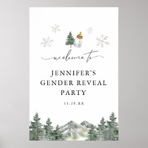 Snowflake Mountain Genre de révélation Affiche de