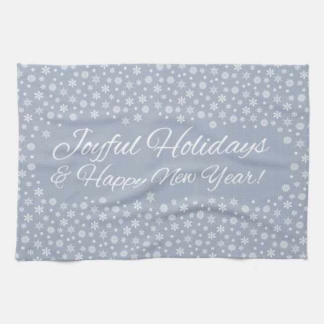 Snowflake Serviettes de cuisine de vacances (Horizontal)