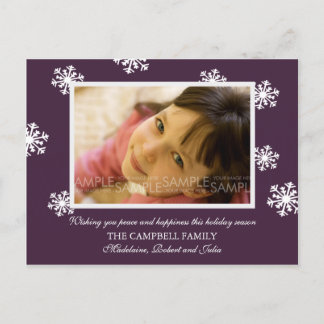 Snowflakes à la prune de sucre :: Carte postale de