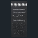 snowflakes chalkboard hiver Programme de mariage<br><div class="desc">snowflakes chalkboard hiver programme de mariage. Produits correspondants également disponibles</div>