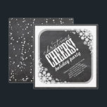 Snowflakes Cheers Chalkboard Fête Invitation<br><div class="desc">Conçu par fat*fa*tin. Facile à customiser avec votre propre texte,  photo ou image. Pour des demandes personnalisées,  veuillez contacter fat*fa*tin directement. Des frais personnalisés s'appliquent. www.zazzle.com/fat_fa_tin www.zazzle.com/color_therapy www.zazzle.com/fatfatin_blue_knot www.zazzle.com/fatfatin_red_knot www.zazzle.com/fatfatin_mini_me www.zazzle.com/fatfatin_box www.zazzle.com/fatfatin_design www.zazzle.com/fatfatin_ink</div>