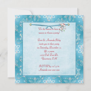 Snowflakes de Noël invitation