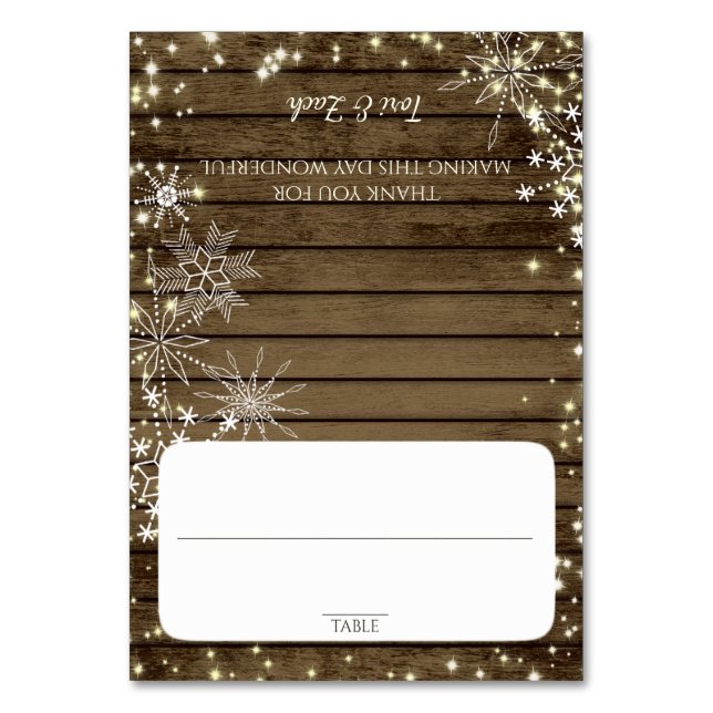 Snowflakes Grange Carte de siège en bois (Par défaut)