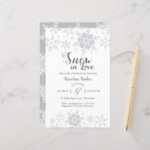 Snowflakes hiver neige en amour Fête des mariées