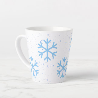 Snowflakes Latte Mug