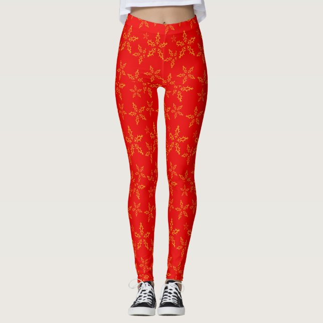Snowflakes Leggings femmes (Devant)